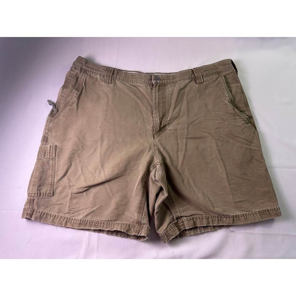 Columbia Lander Cargo Ridge Shorts Men's 42 Khaki Tan Hiking Outdoor‎ Cotton